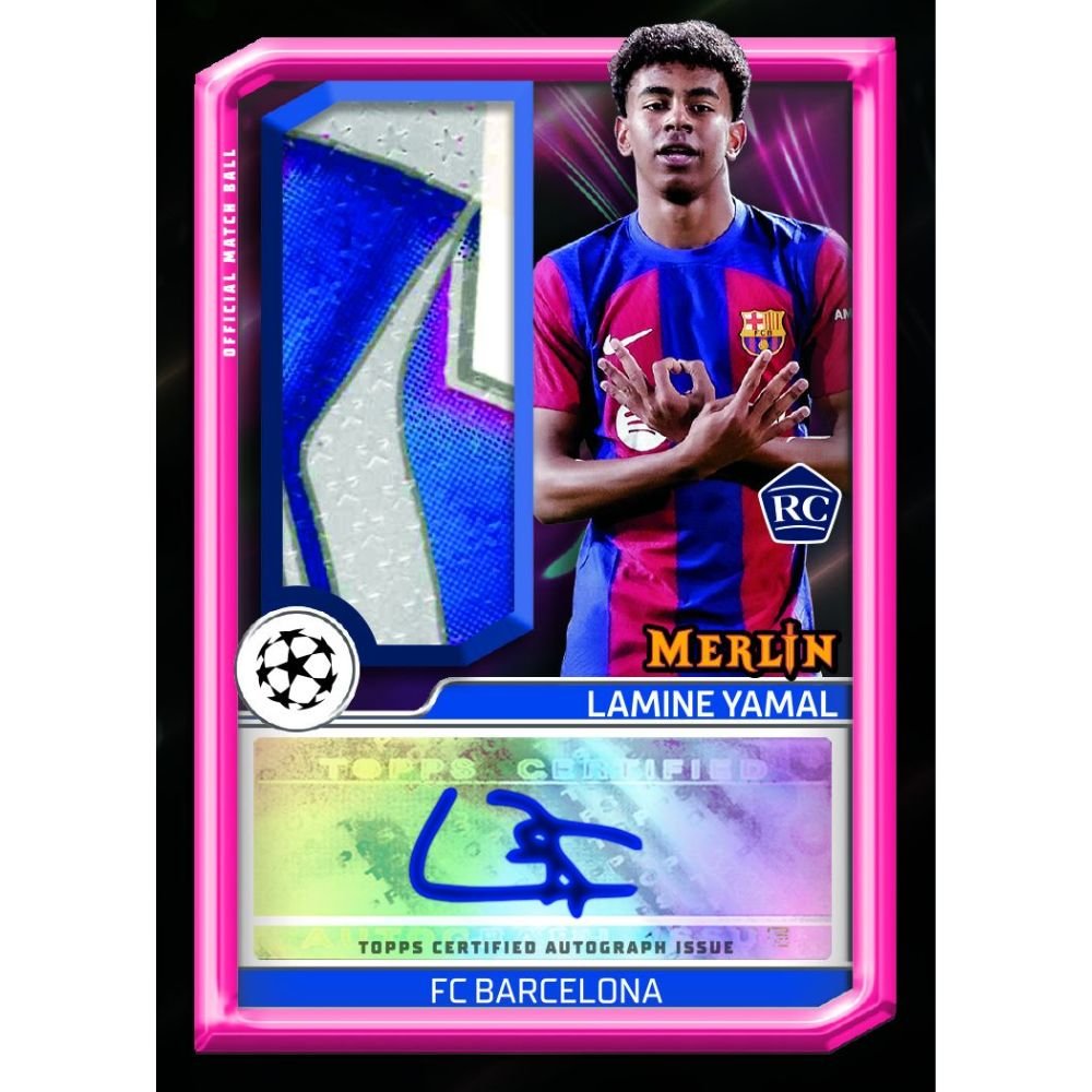 2023/24 Topps Chrome Merlin UEFA Club Competitions Soccer Hobby Box