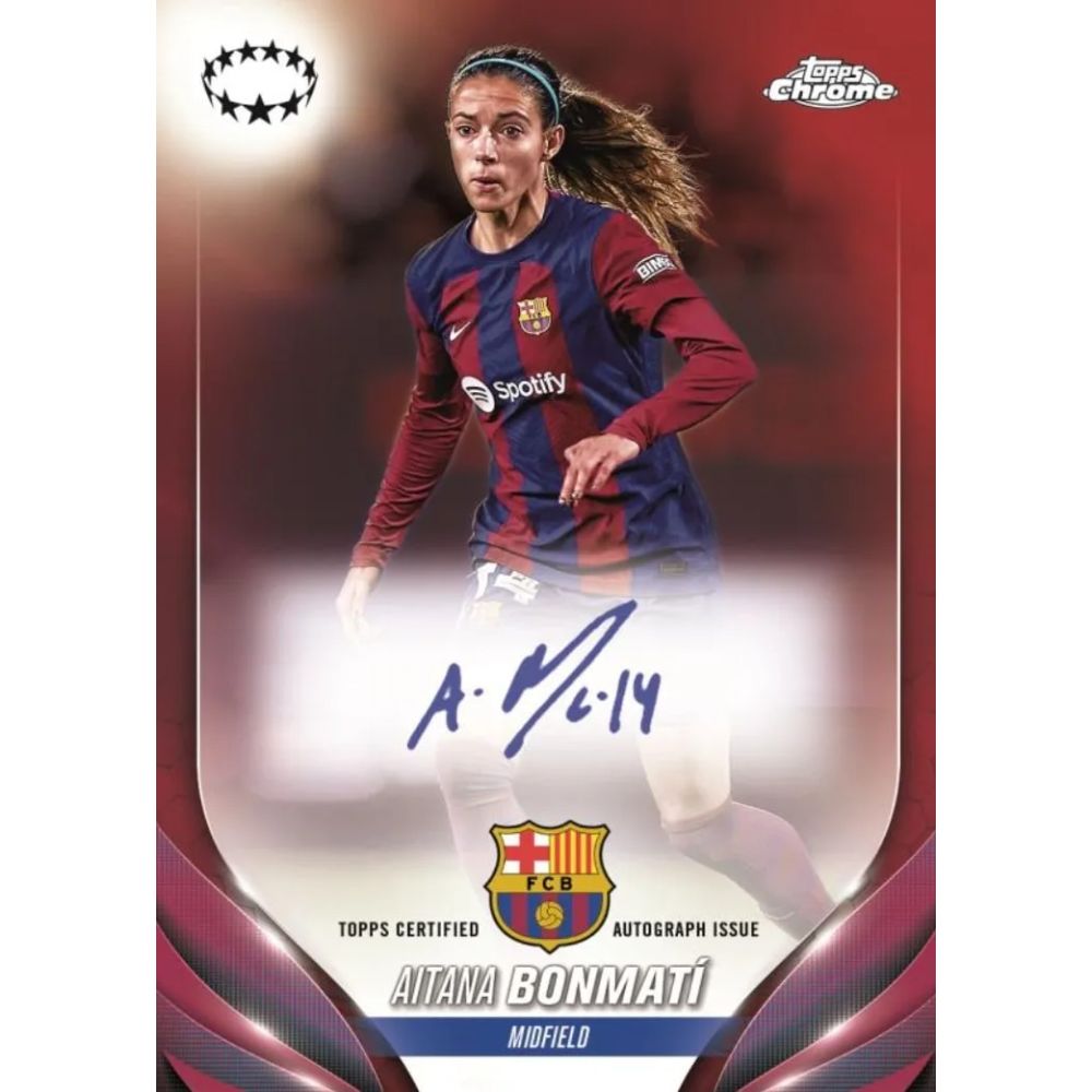 2023/24 Topps Chrome UEFA Women's Champions League Soccer Hobby Box