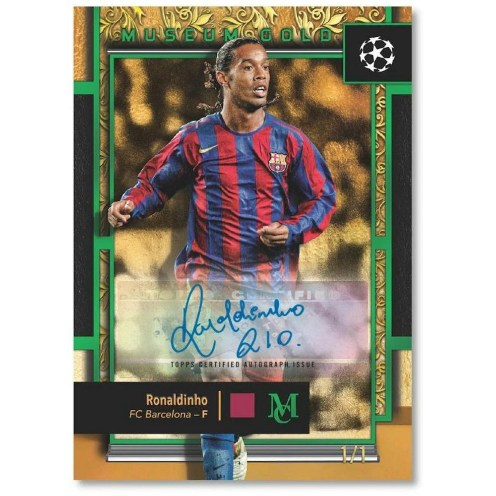 2024/25 Topps Museum Collection UEFA Club Competitions Soccer Hat Trick Box