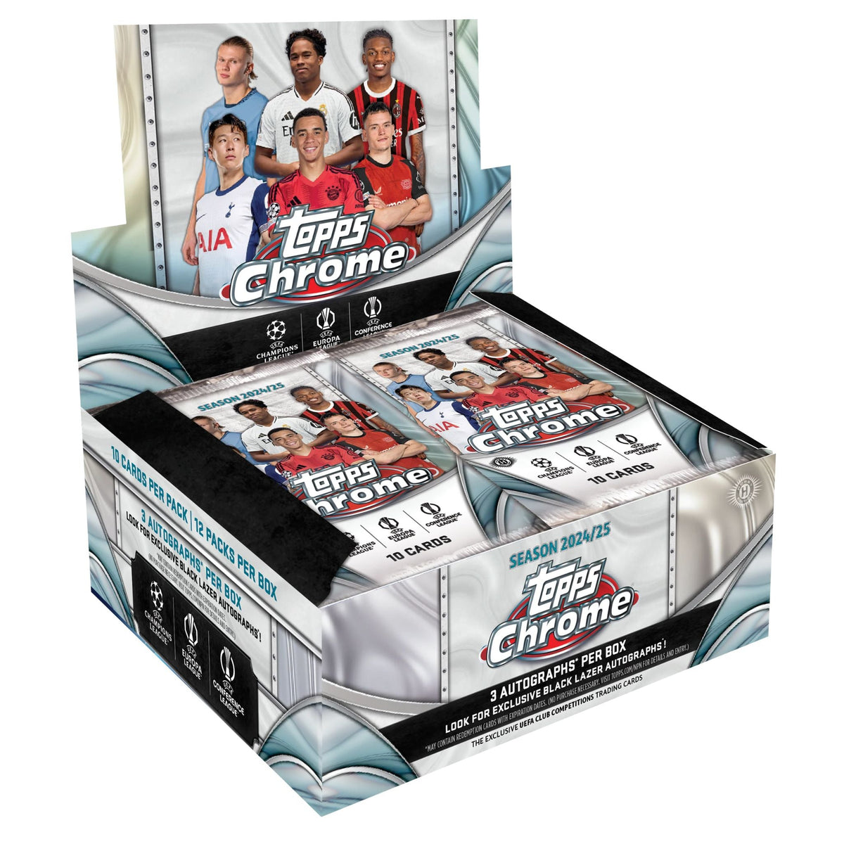 2024/25 Topps Chrome UEFA Club Competitions Soccer Jumbo Box