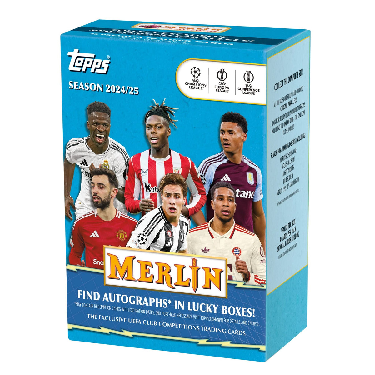 2024/25 Topps Merlin Chrome UEFA Club Competitions Soccer Blaster Box