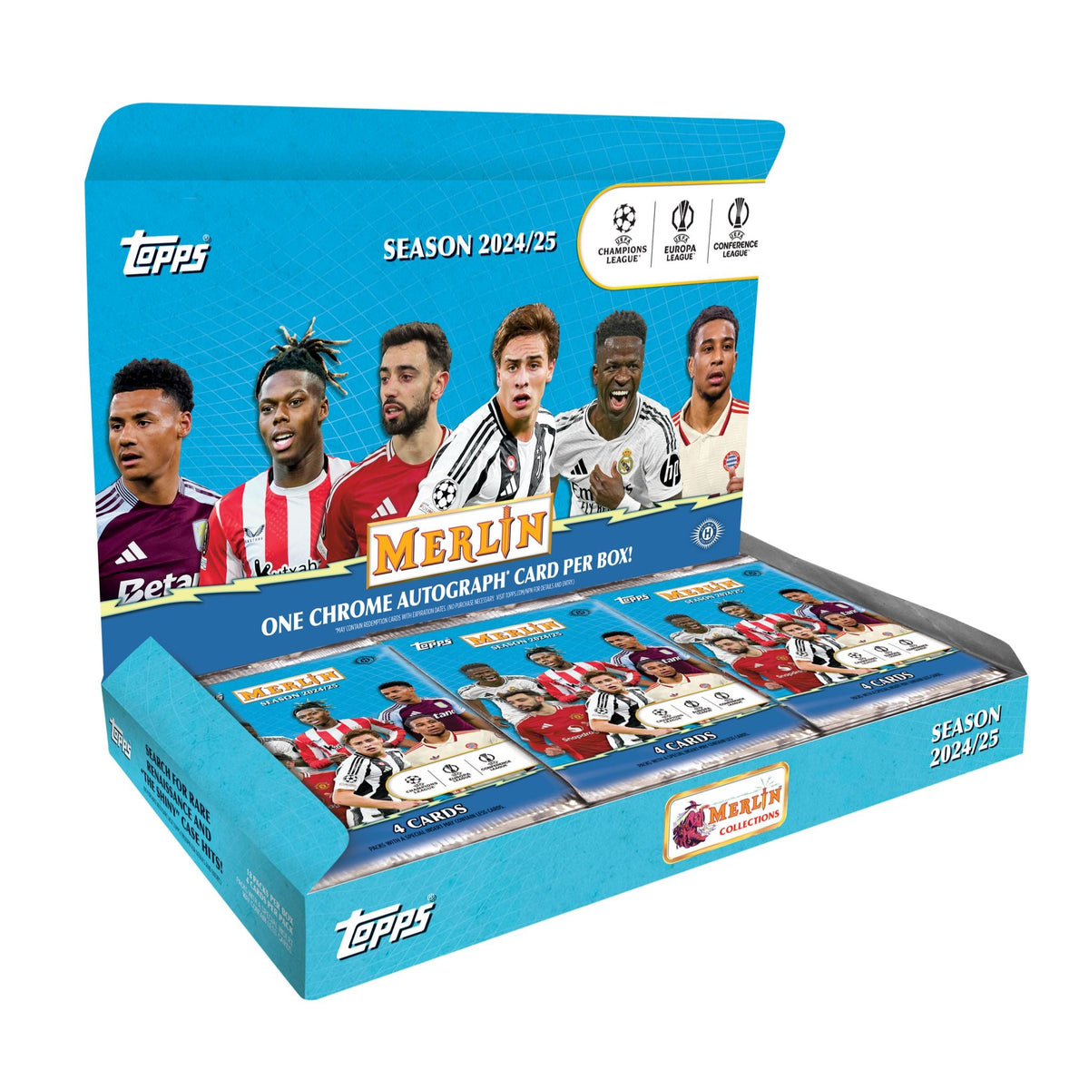 2024/25 Topps Merlin Chrome UEFA Club Competitions Soccer Hobby Box