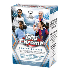 2024/25 Topps Chrome UEFA Women's Champions League Soccer Blaster Box