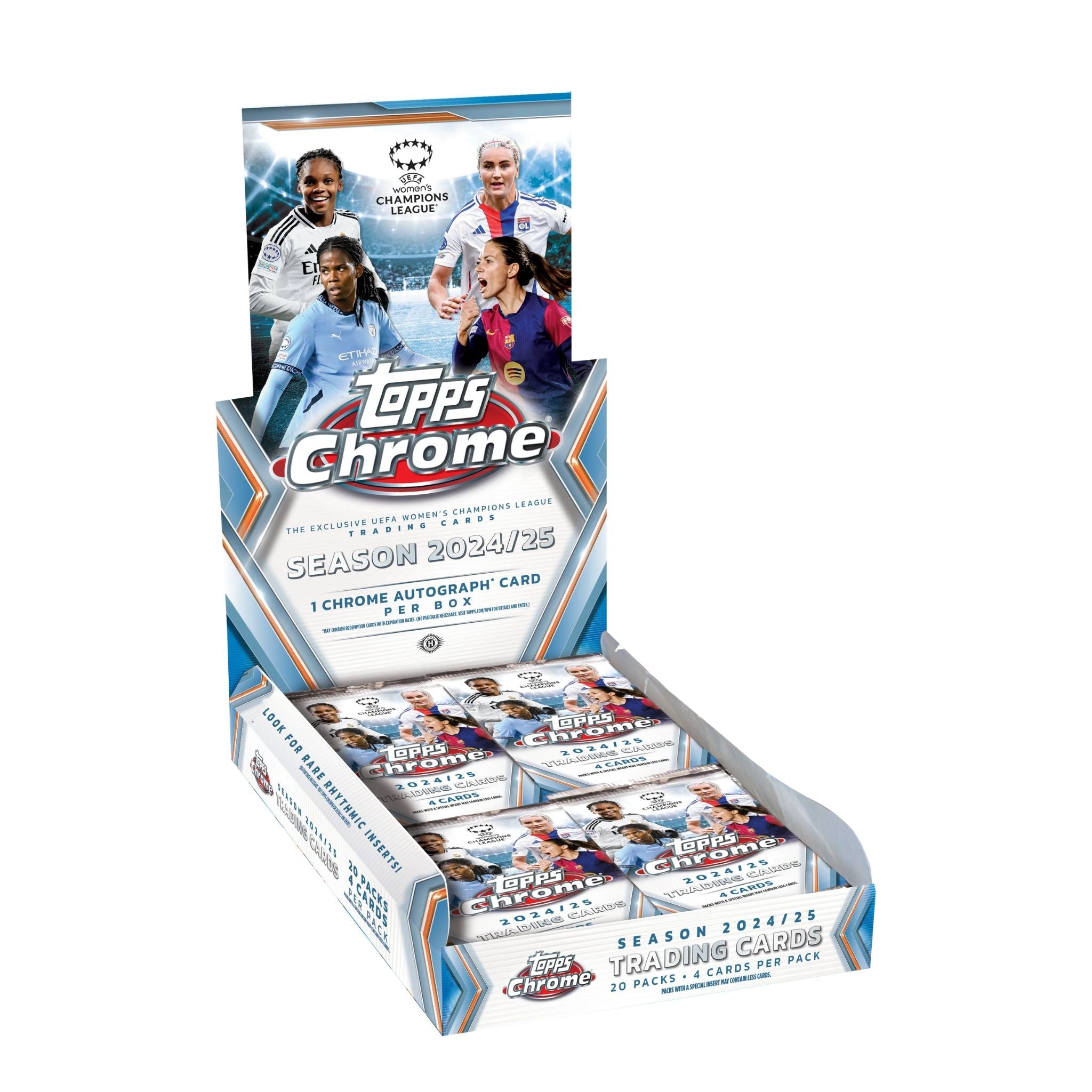 2024/25 Topps Chrome UEFA Women's Champions League Soccer Hobby Box