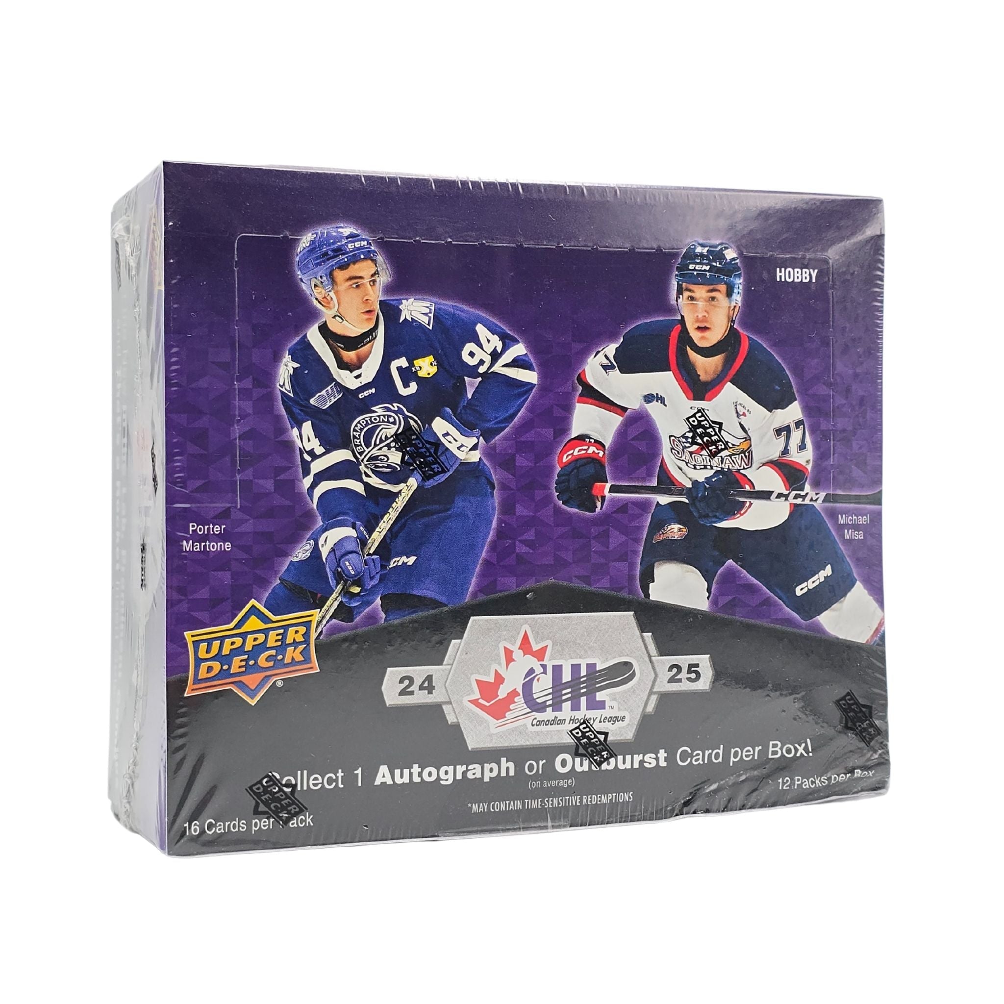 2024/25 Upper Deck CHL Hockey Hobby Box