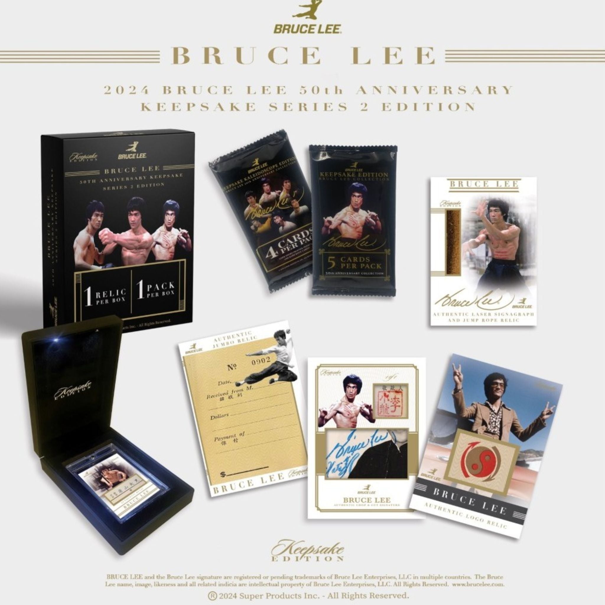 2024 Super Break Keepsake Bruce Lee 50th Anniversary Collection Series 2 Box