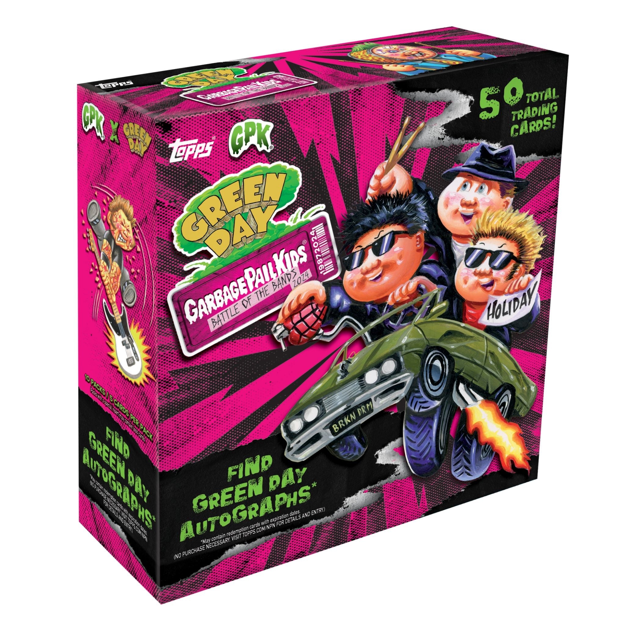 2024 Topps Garbage Pail Kids Battle Of The Bands: Green Day Hobby Box