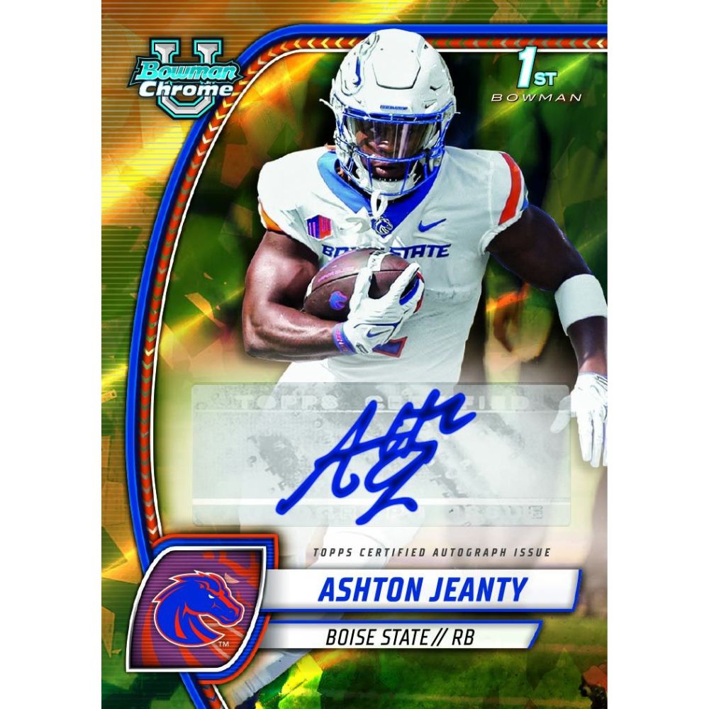 2024 Bowman University Chrome Football Sapphire Edition Box