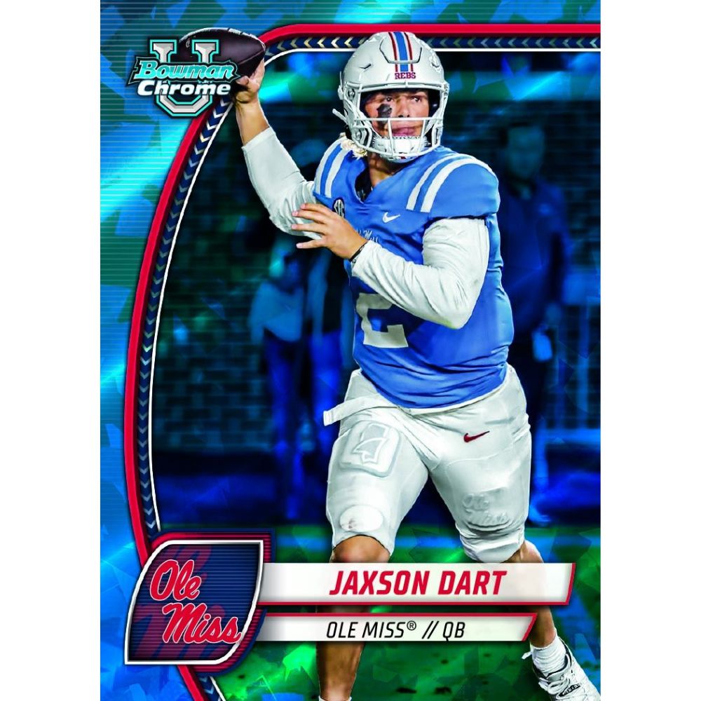 2024 Bowman University Chrome Football Sapphire Edition Box