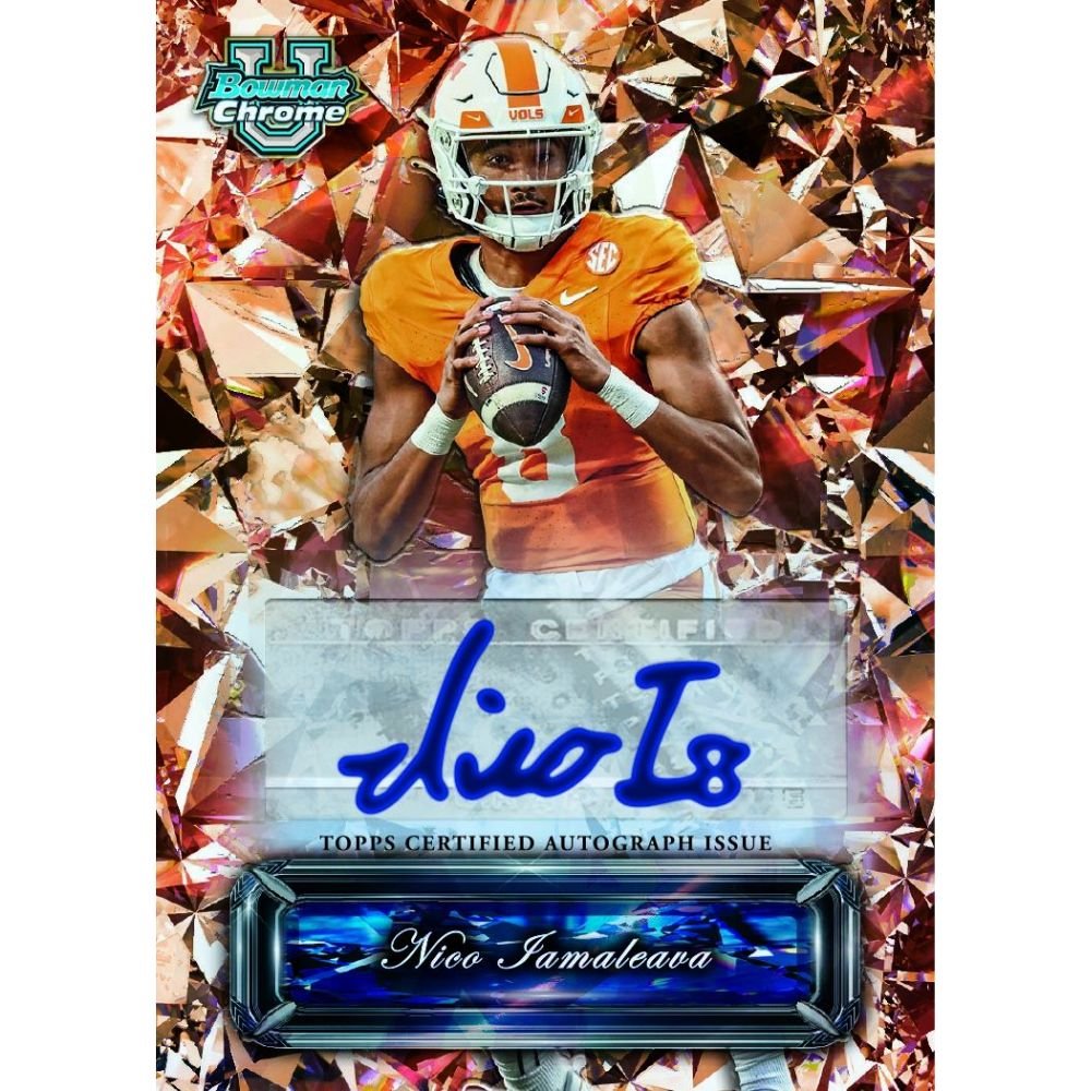 2024 Bowman University Chrome Football Sapphire Edition Box