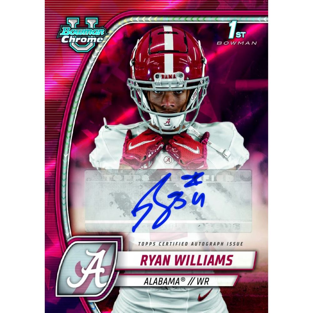 2024 Bowman University Chrome Football Sapphire Edition Box
