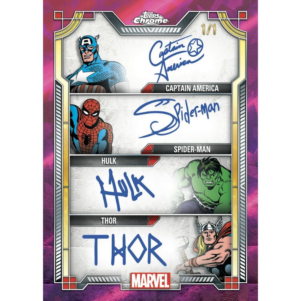 2024 Topps Chrome Sapphire Marvel Hobby Box