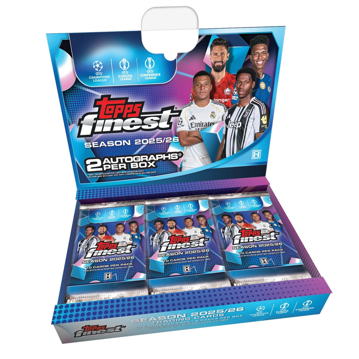2025/26 Topps Finest UEFA Club Competitions Soccer Hobby Box