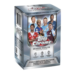 2025/26 Topps Chrome UEFA Club Competitions Soccer Blaster Box