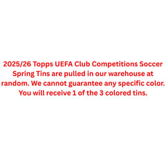 2025/26 Topps UEFA Club Competitions Soccer Spring Tin