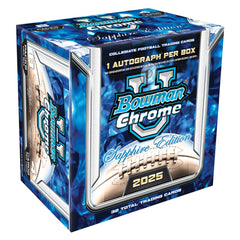 2025 Bowman Chrome University Football Sapphire Edition Box