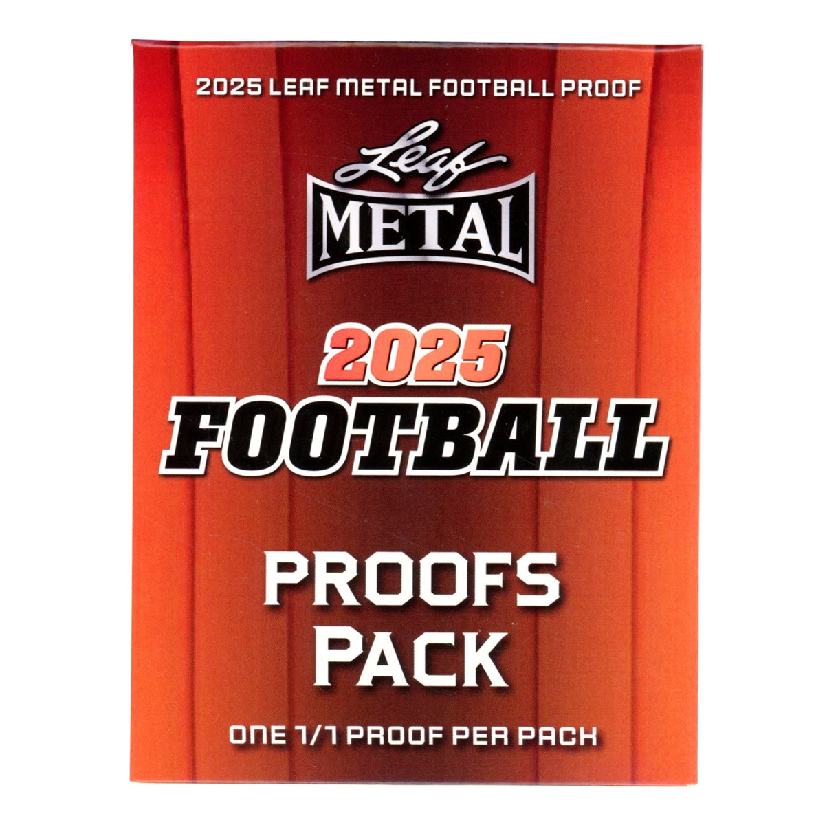 2025 Leaf Metal Football 1/1 Proof Pack