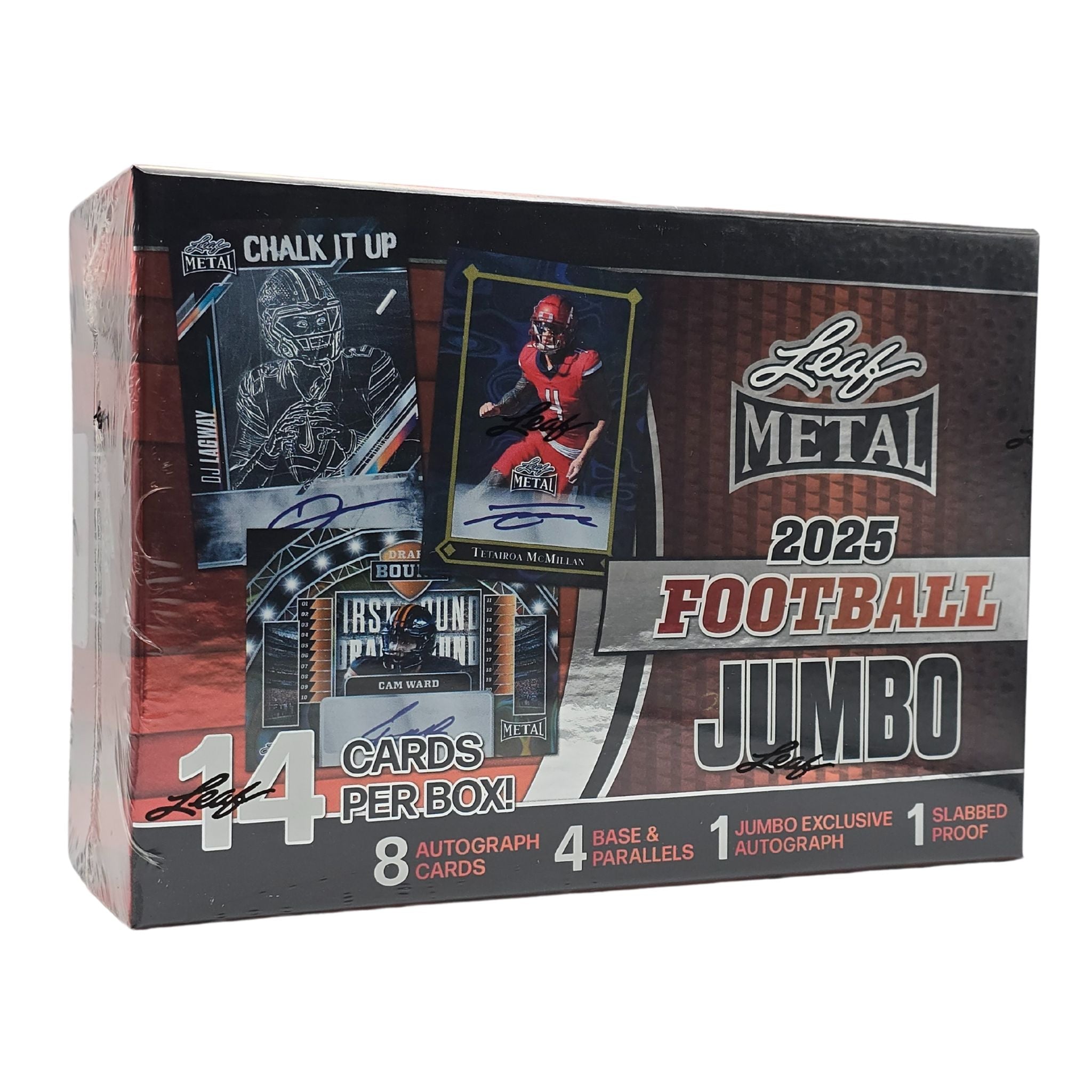2025 Leaf Metal Football Jumbo Box