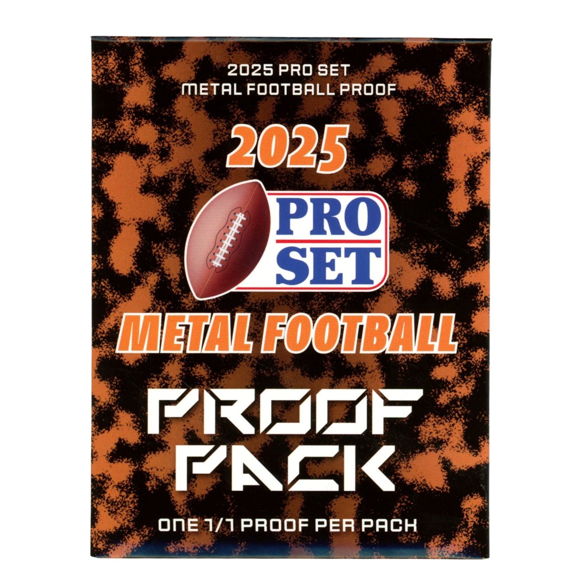 2025 Leaf Pro Set Metal Football 1/1 Proof Pack