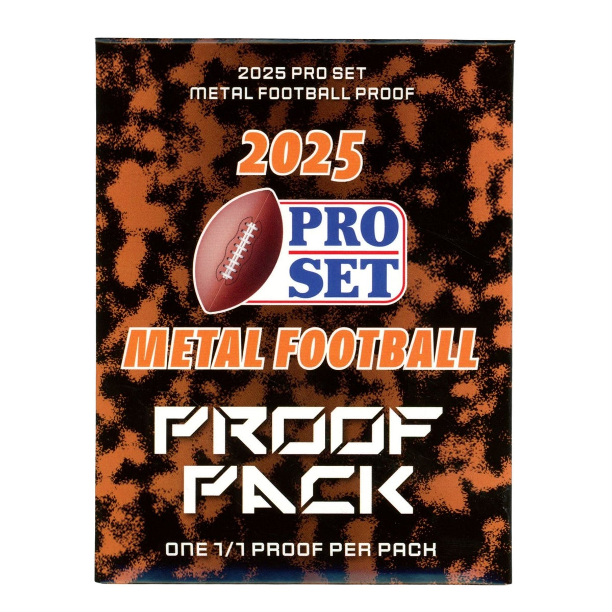 2025 Leaf Pro Set Metal Football 1/1 Proof Pack
