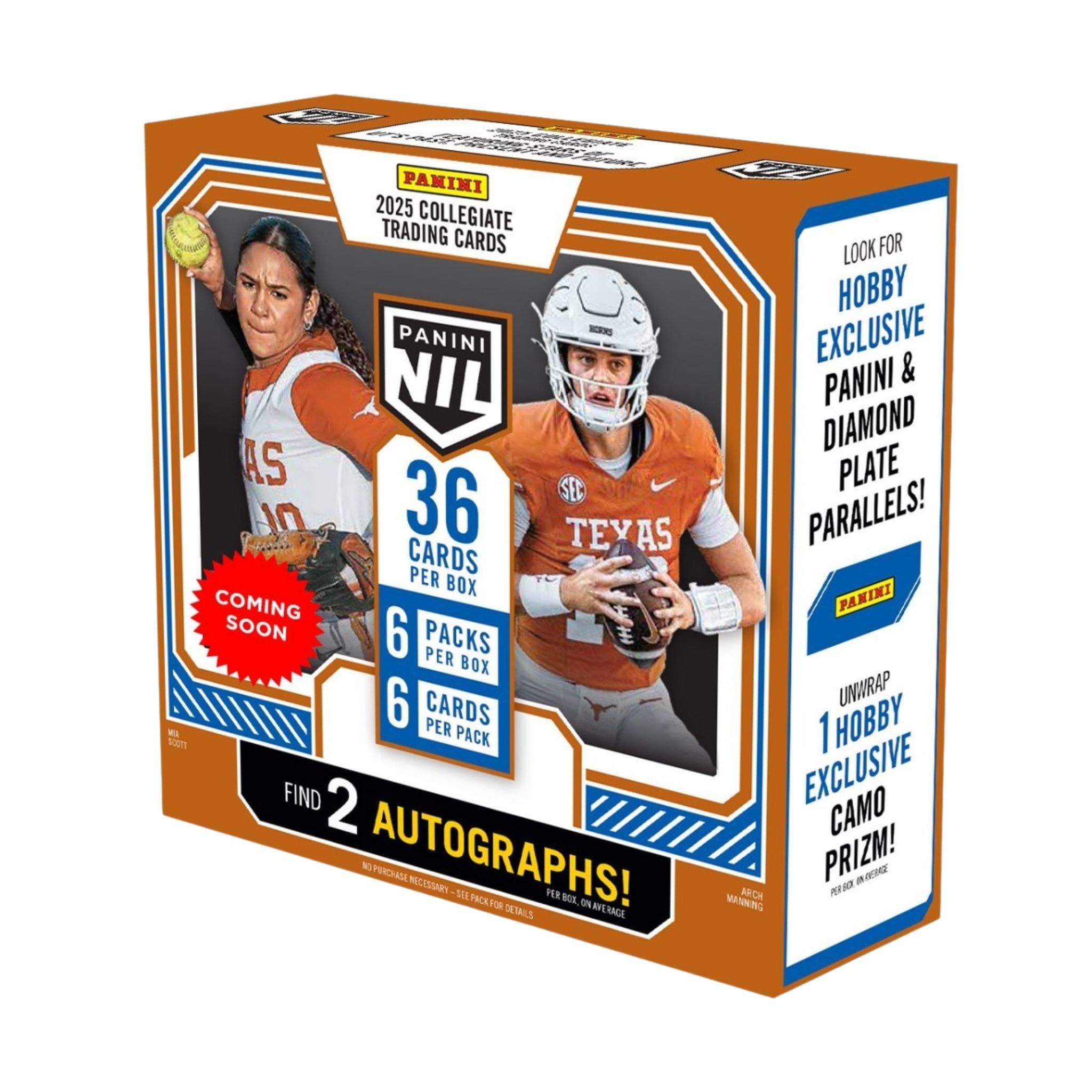 2025 Panini NIL University of Texas Hobby Box