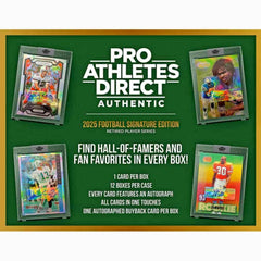 2025 Pro Athletes Direct Retired Player Signature Edition Football Box