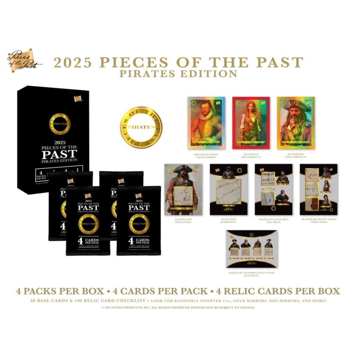 2025 Super Break Pieces of the Past Pirates Edition Hobby Box