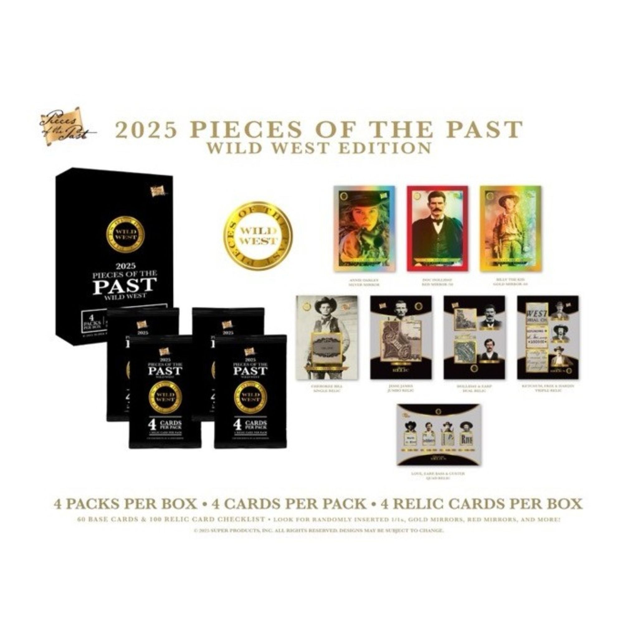 2025 Super Break Pieces of the Past Wild West Edition Hobby Box