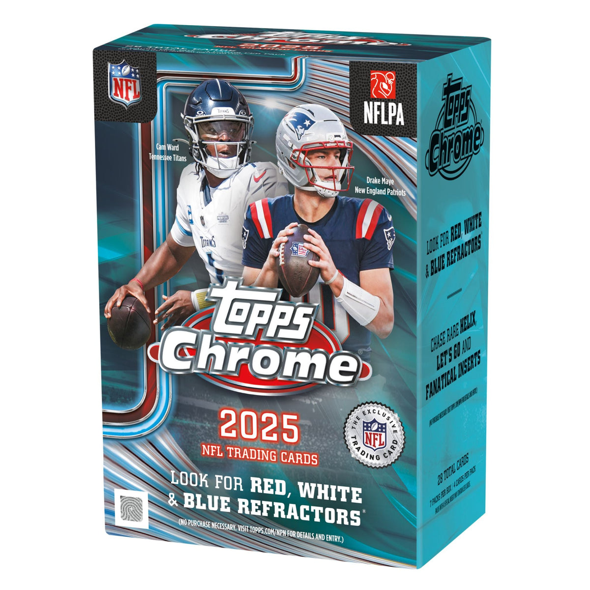 2025 Topps Chrome Football Blaster Box