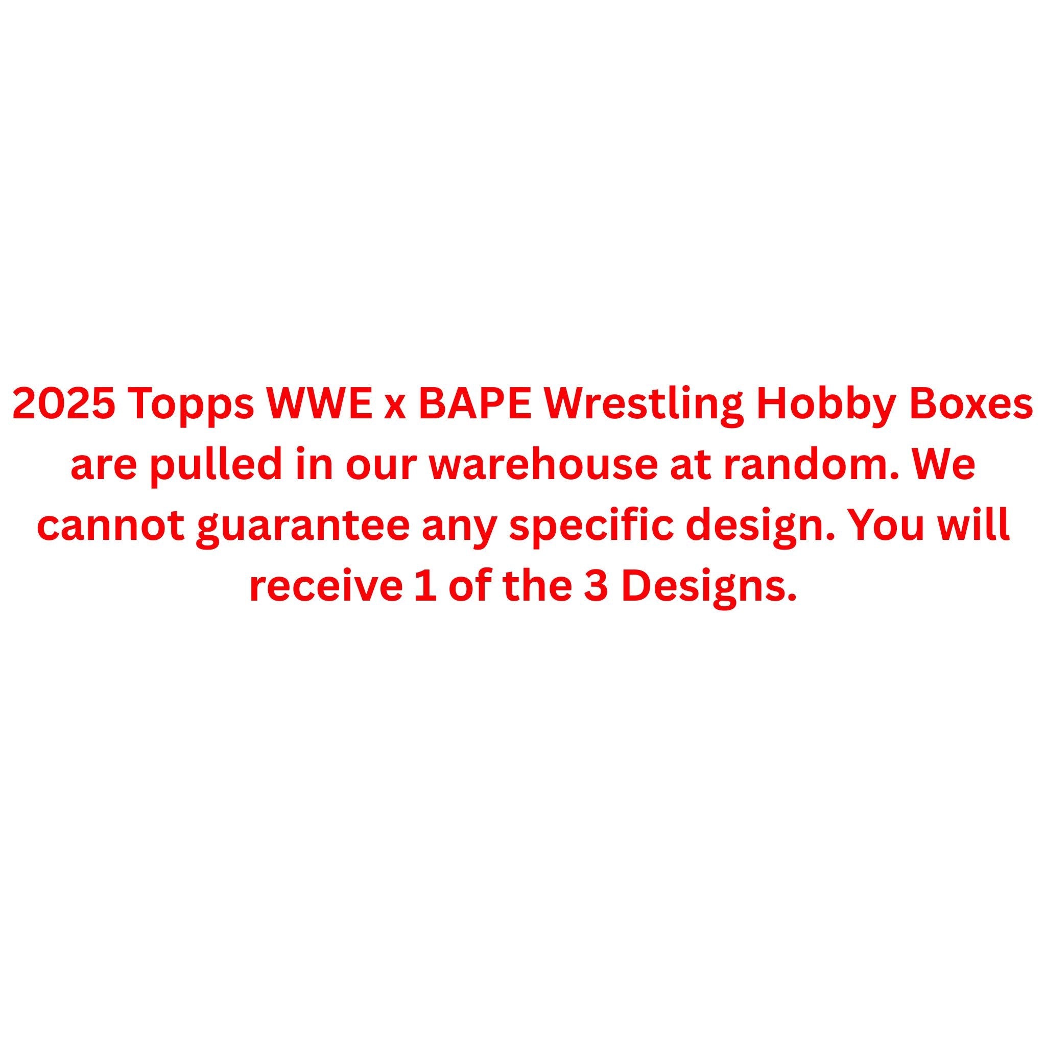 2025 Topps WWE x BAPE Wrestling Hobby Box
