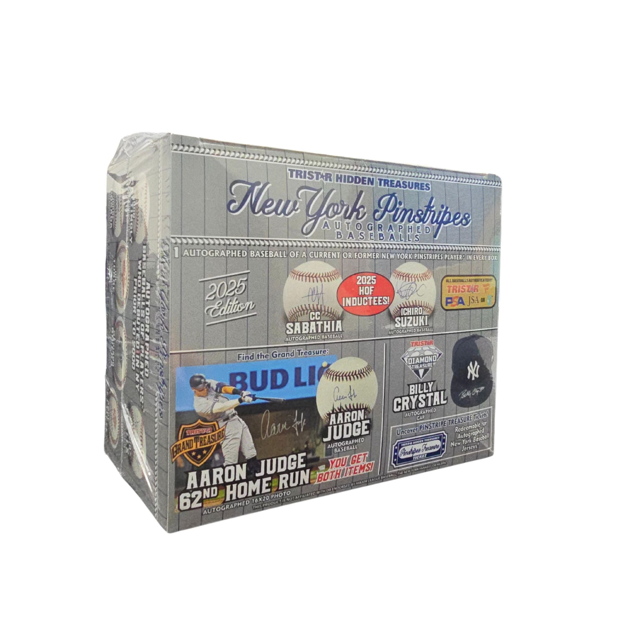 2025 Tristar Hidden Treasures New York Pinstripes Autographed Baseball Box
