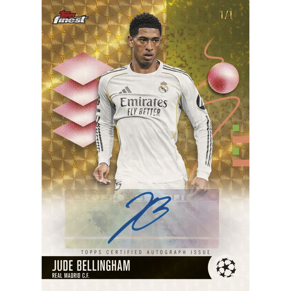 2025/26 Topps Finest UEFA Club Competitions Soccer Hobby Box