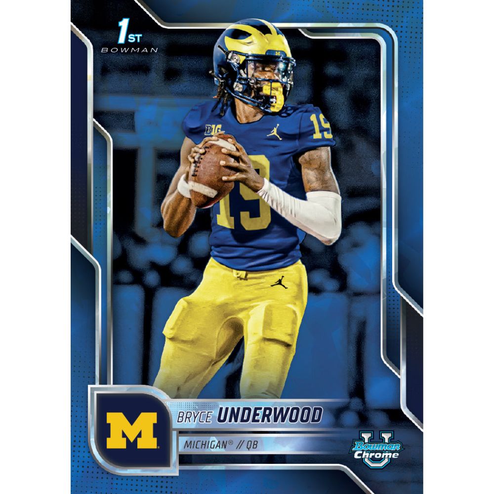 2025 Bowman Chrome University Football Sapphire Edition Box