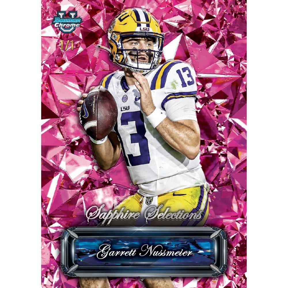 2025 Bowman Chrome University Football Sapphire Edition Box