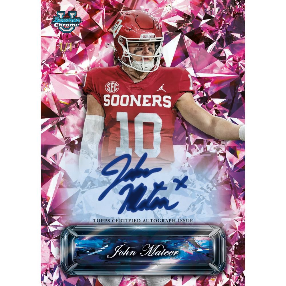 2025 Bowman Chrome University Football Sapphire Edition Box