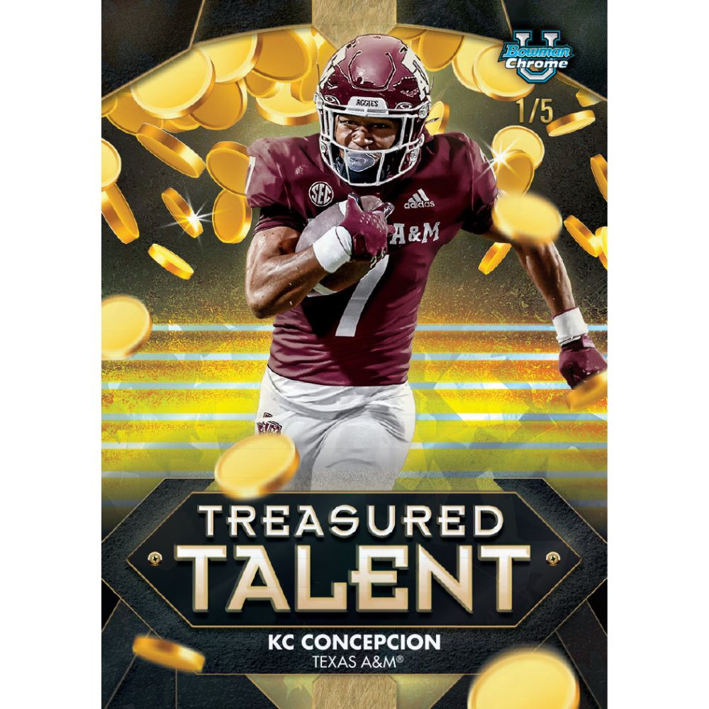 2025 Bowman Chrome University Football Sapphire Edition Box