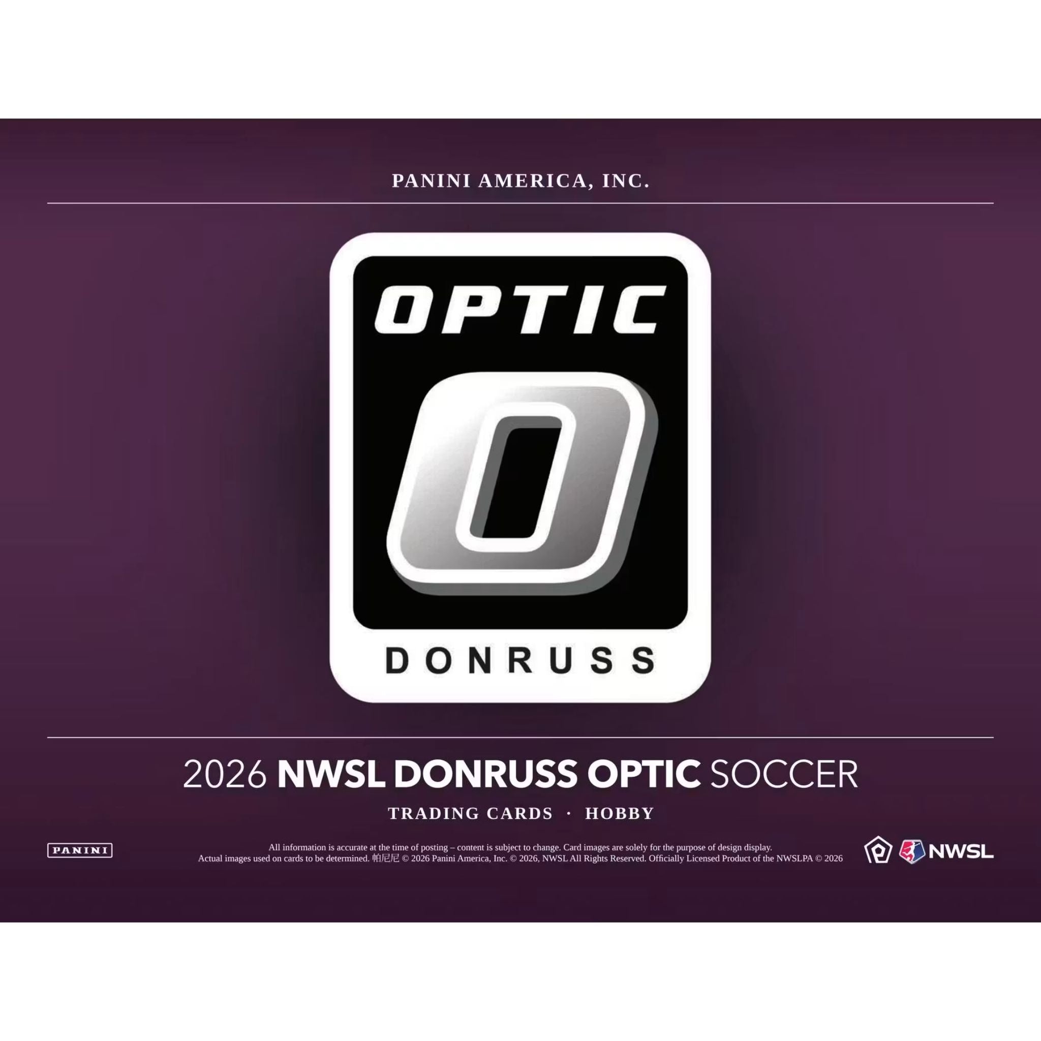 2026 Panini Donruss Optic NWSL Soccer Hobby Box (Presell)