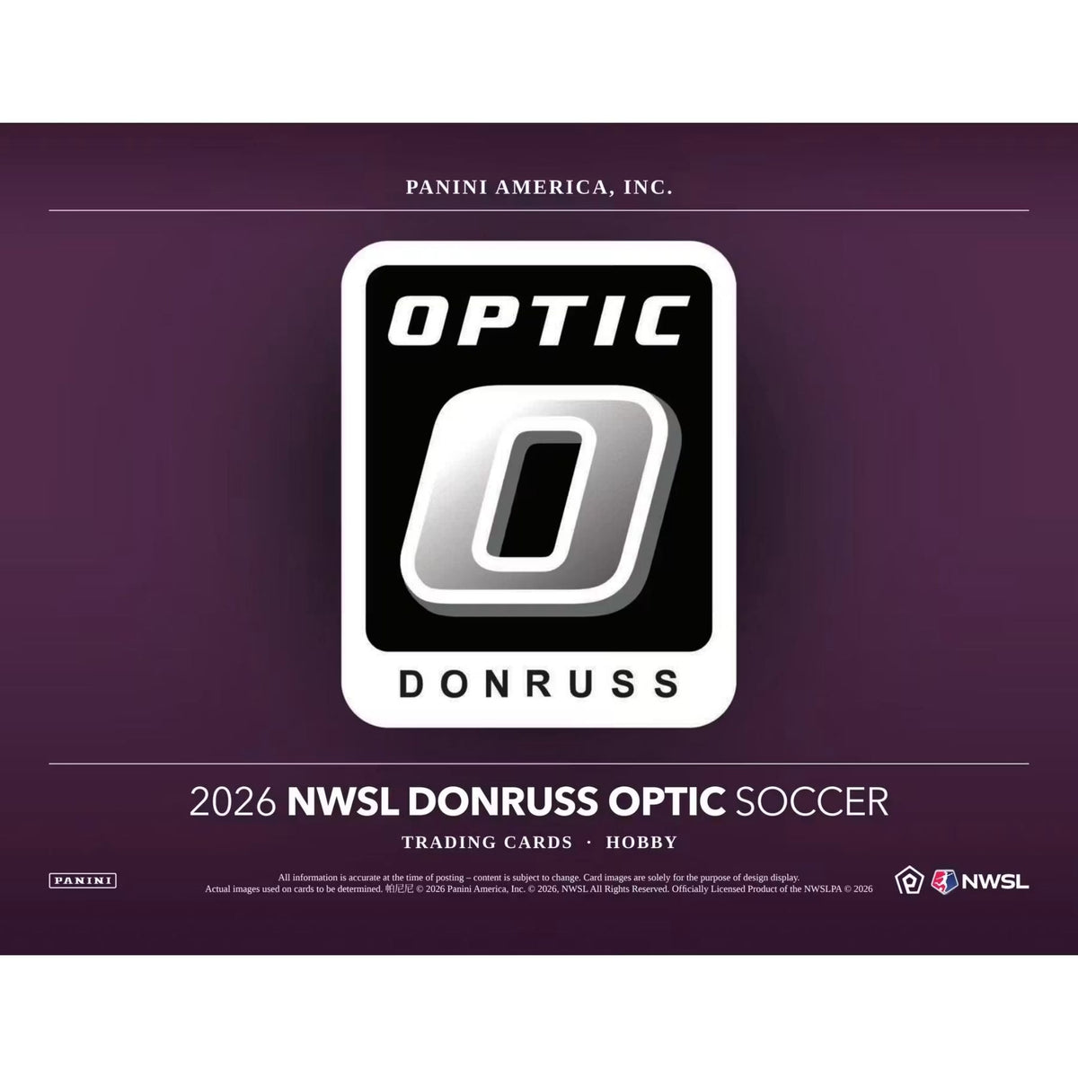 2026 Panini Donruss Optic NWSL Soccer Hobby Box (Presell)
