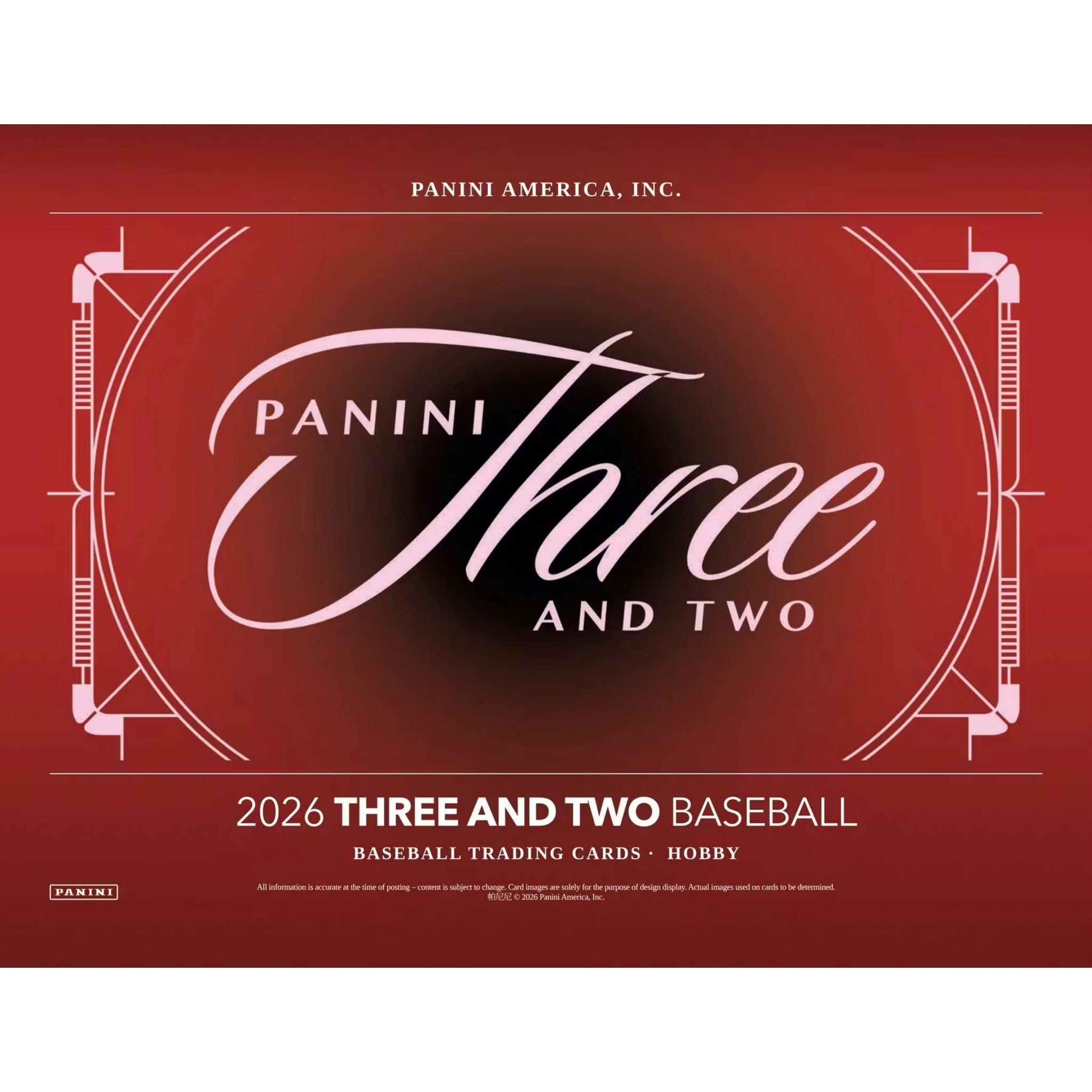 2026 Panini Three & Two Baseball Hobby Box (Presell)