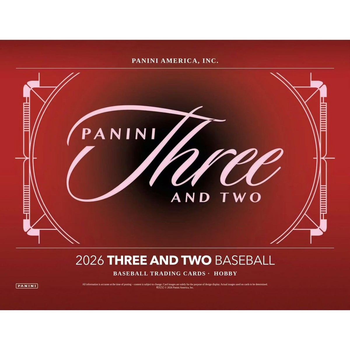 2026 Panini Three & Two Baseball Hobby Box (Presell)