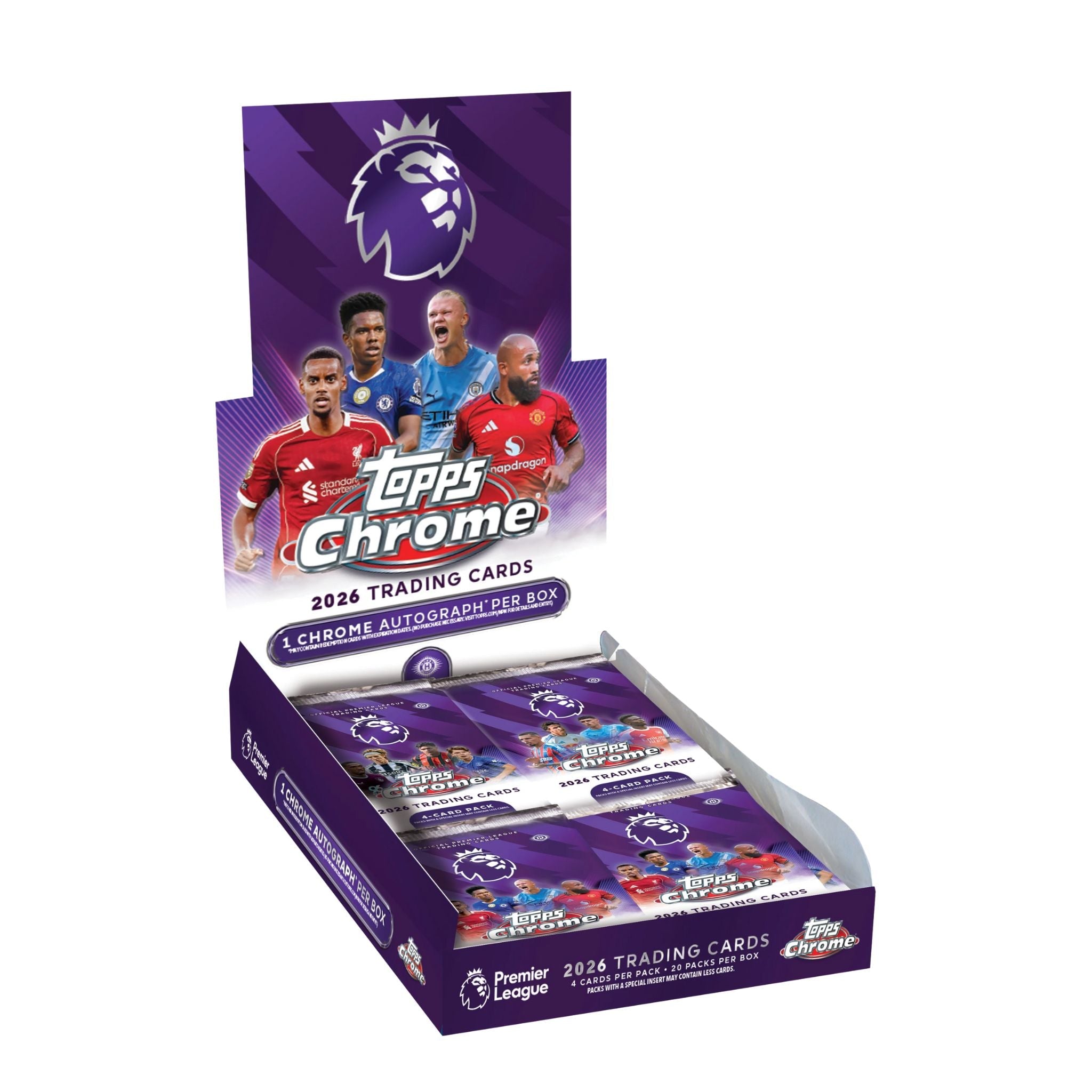 2026 Topps Chrome Premier League Soccer Hobby Box