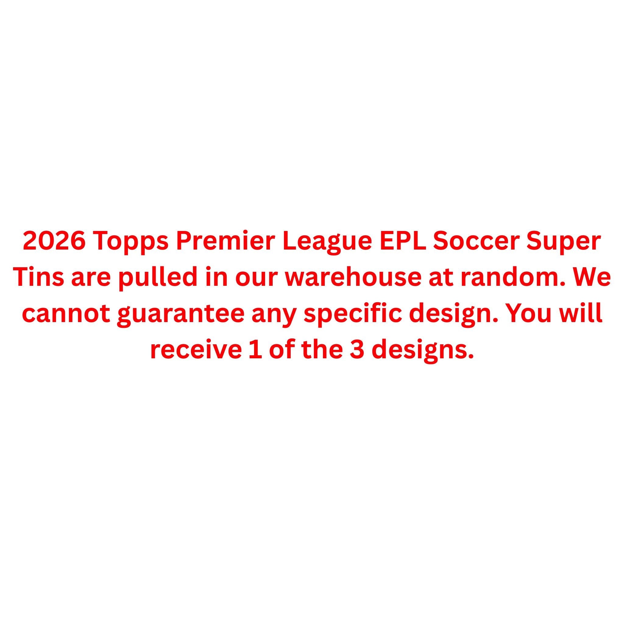 2026 Topps Premier League EPL Soccer Super Tin