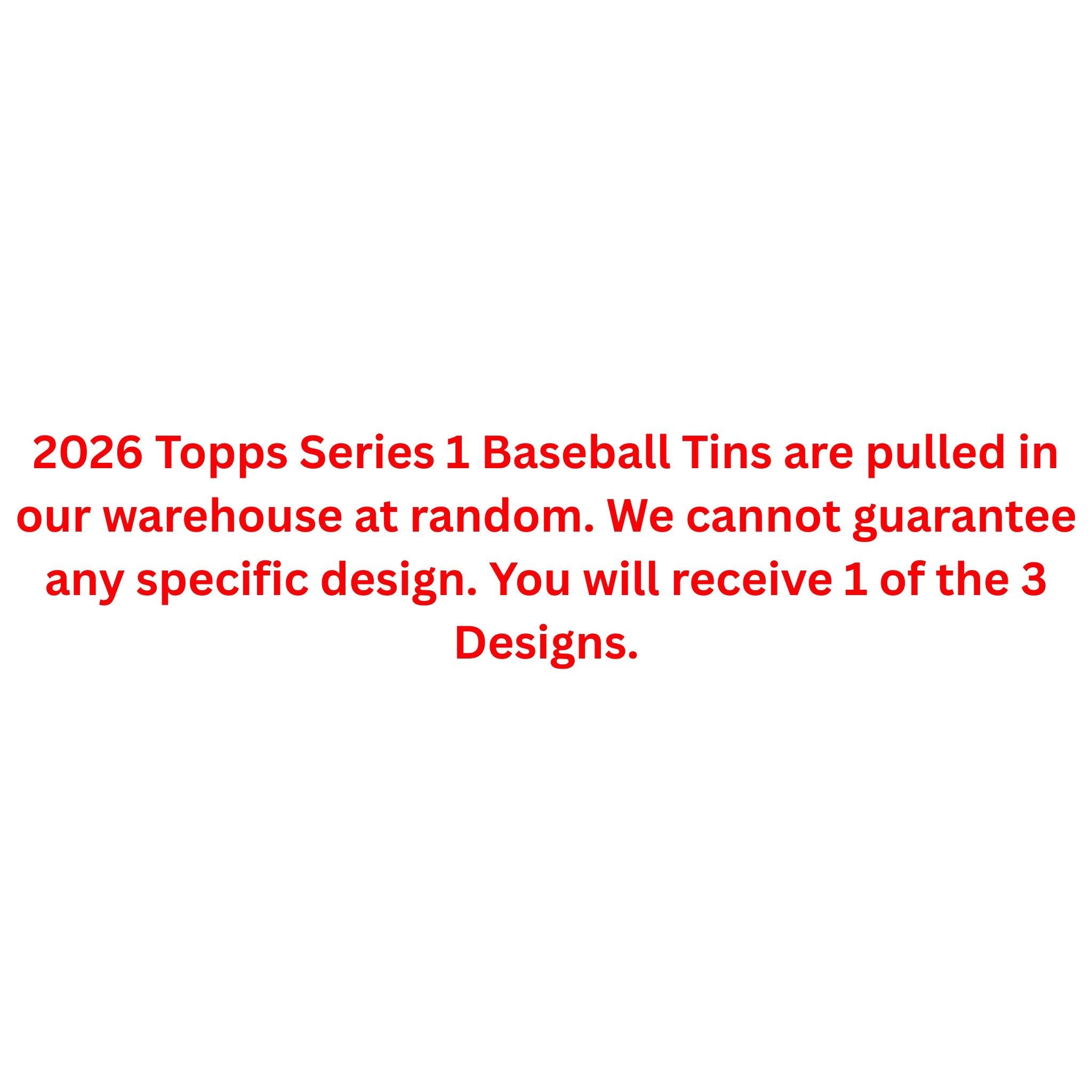 2026 Topps Series 1 Baseball Tin