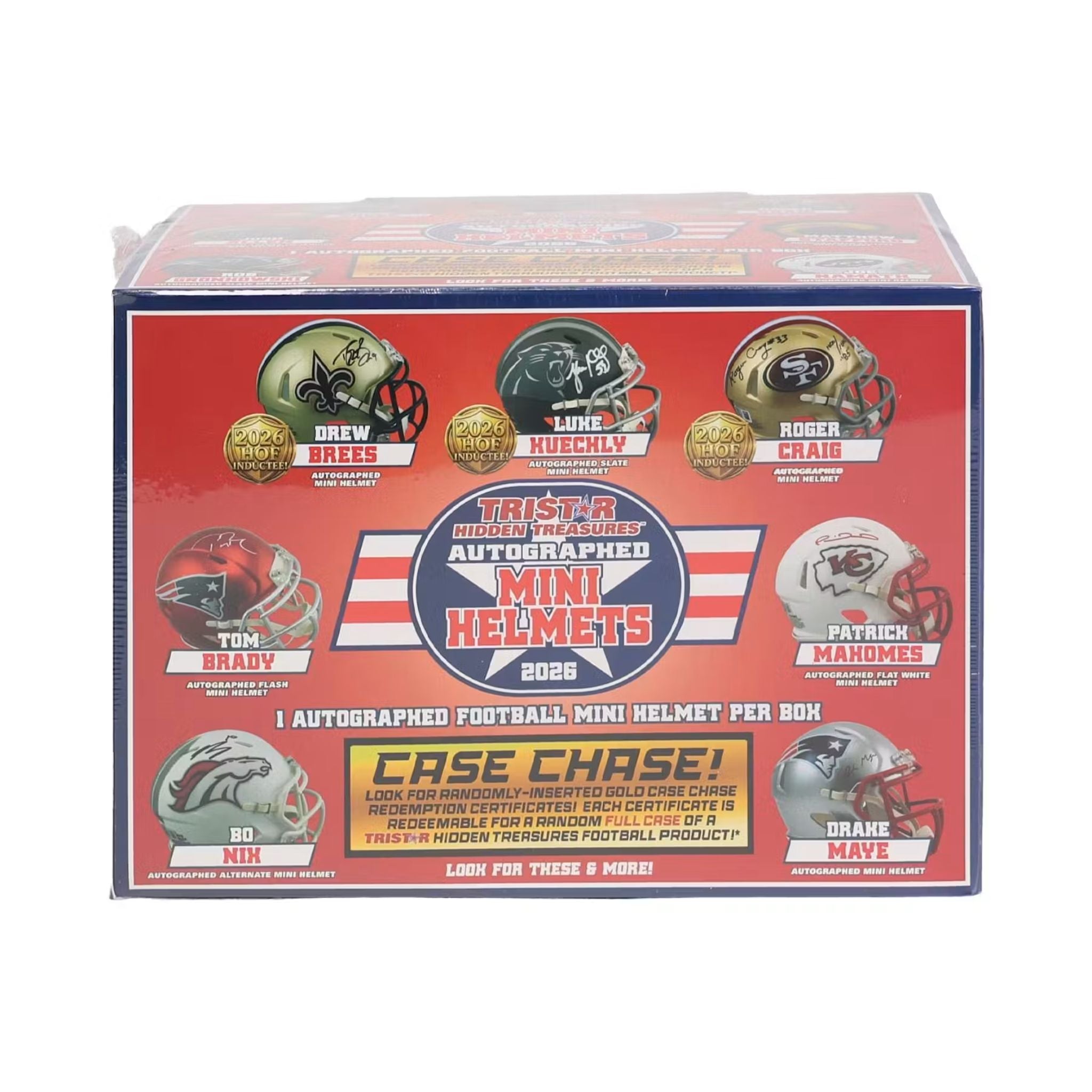 2026 Tristar Hidden Treasures Autographed Football Mini Helmet Box