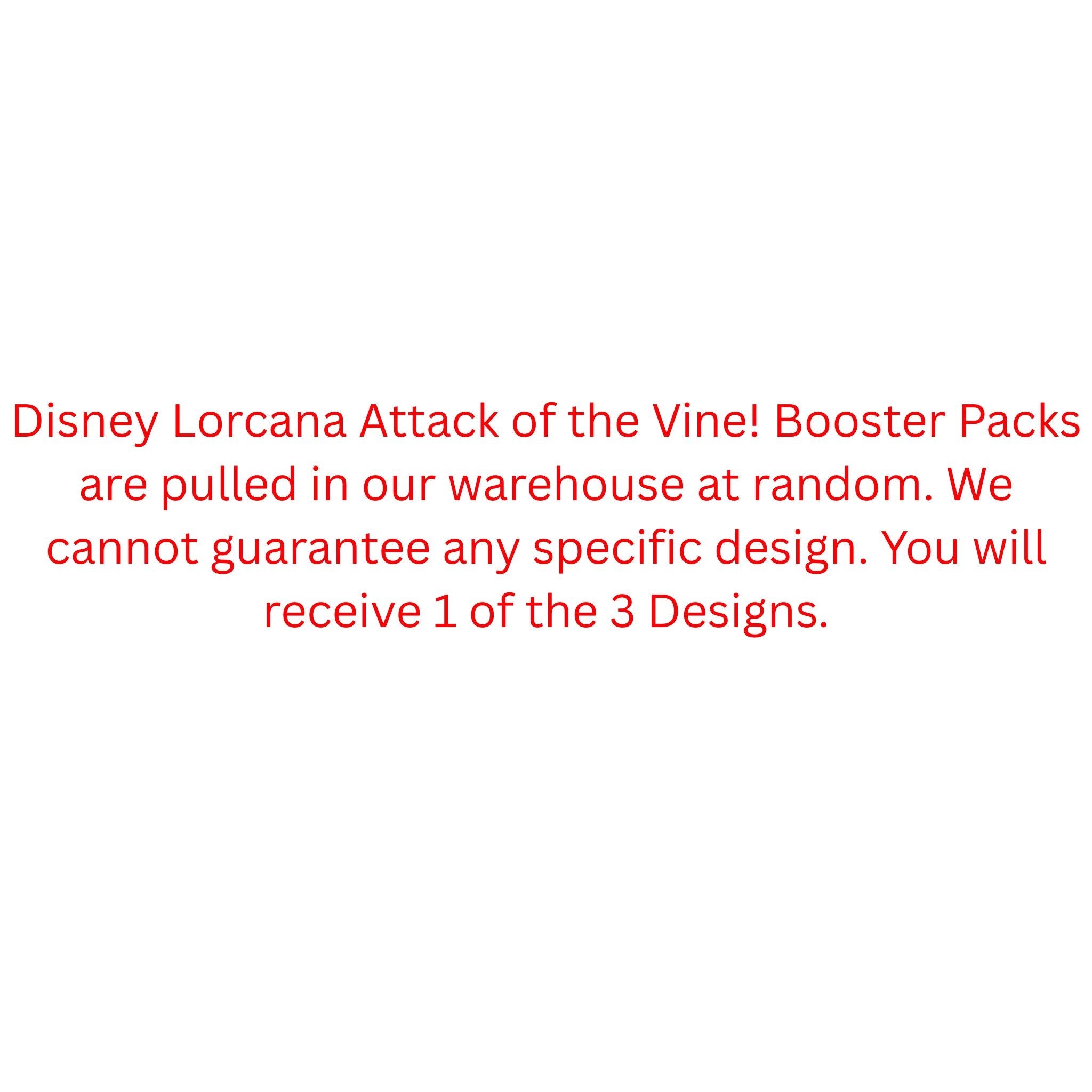 Disney Lorcana Attack of the Vine! Booster Pack