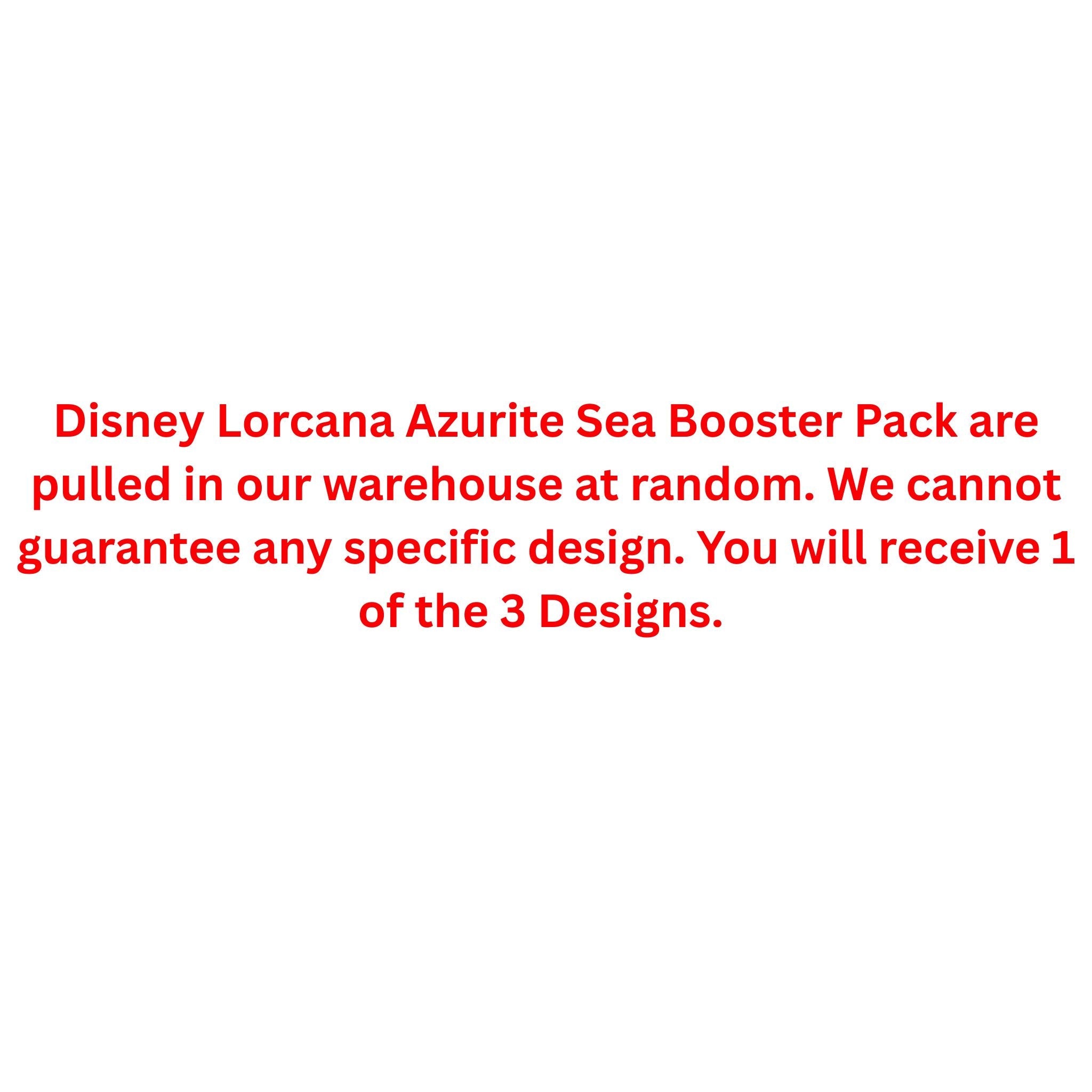 Disney Lorcana Azurite Sea Booster Pack