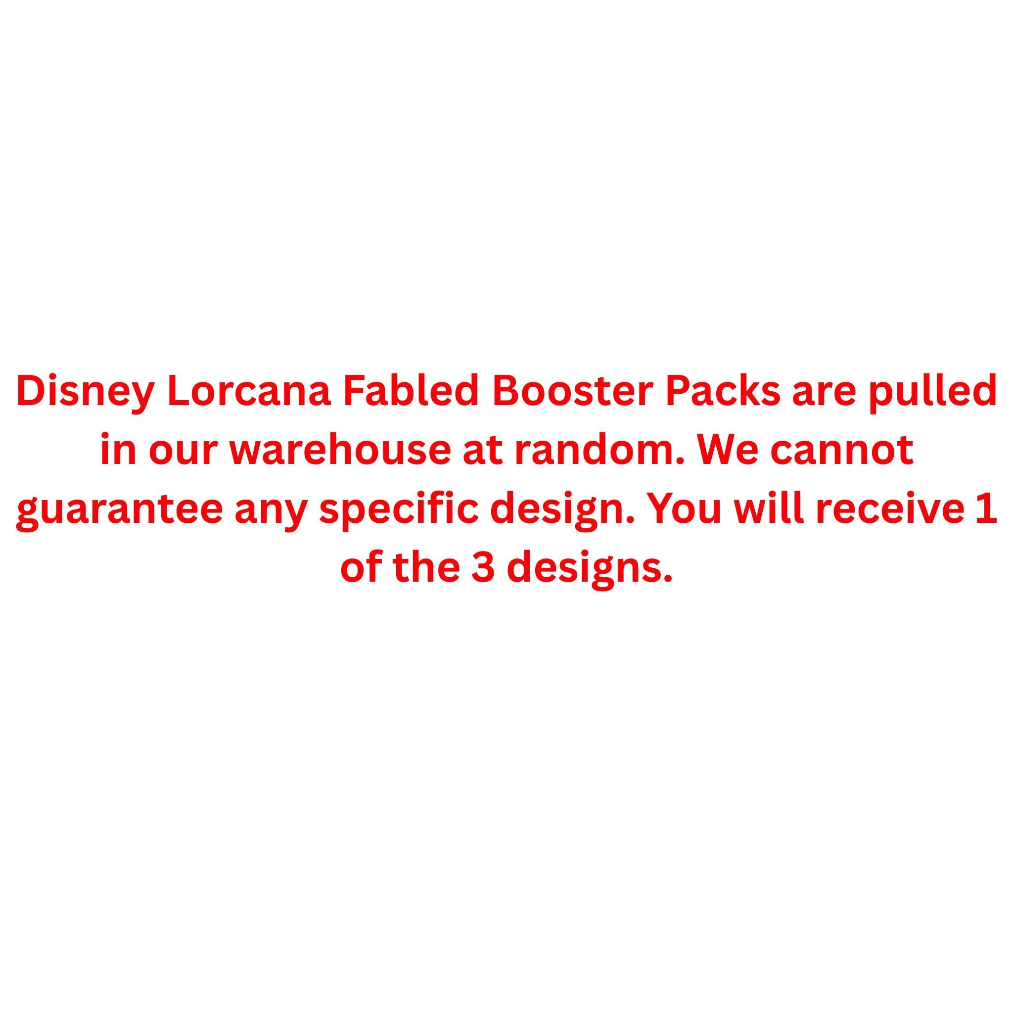 Disney Lorcana Fabled Booster Pack