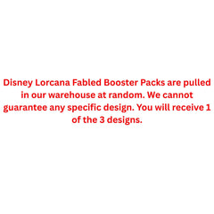 Disney Lorcana Fabled Booster Pack
