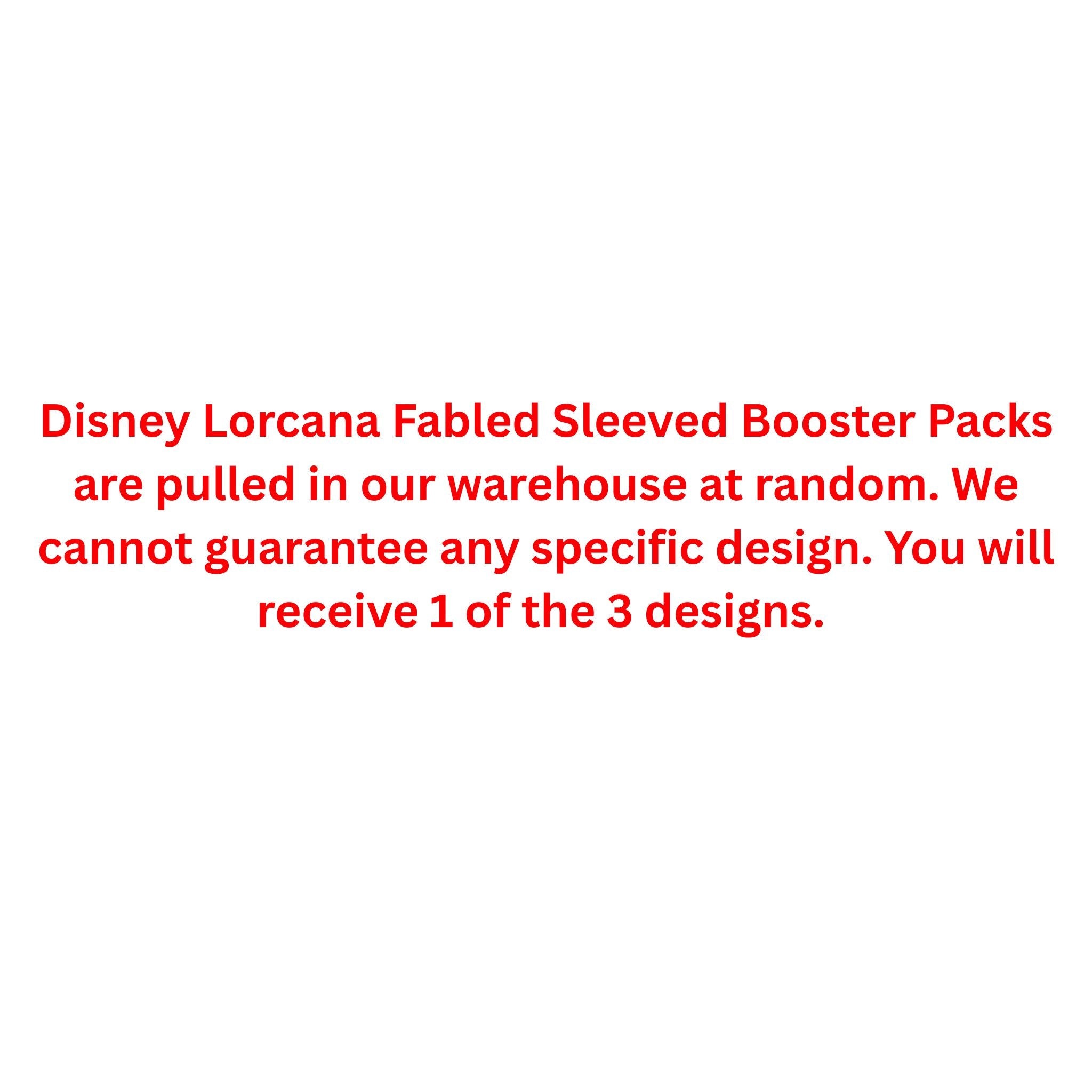 Disney Lorcana Fabled Sleeved Booster Pack