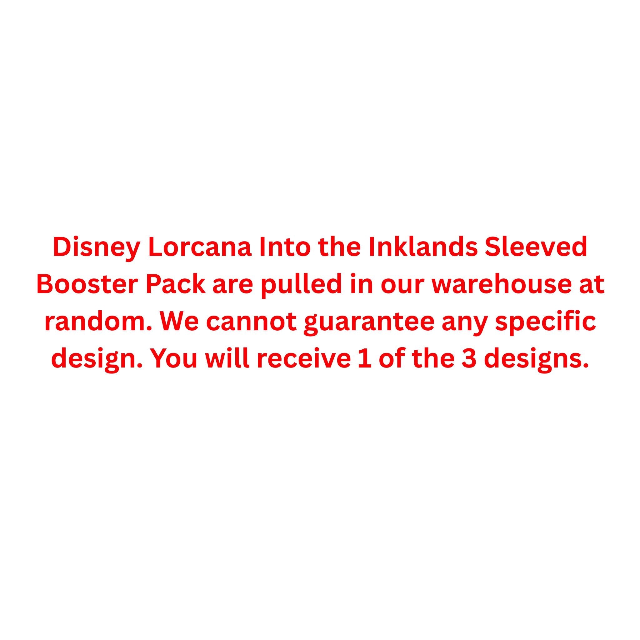 Disney Lorcana Into the Inklands Sleeved Booster Pack